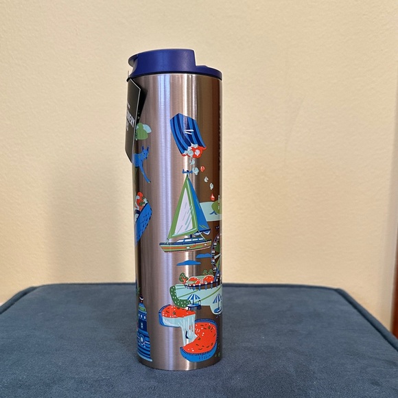 Starbucks Chicago Discovery Series Tumbler with Blue and Green Accents - Picture 2 of 5